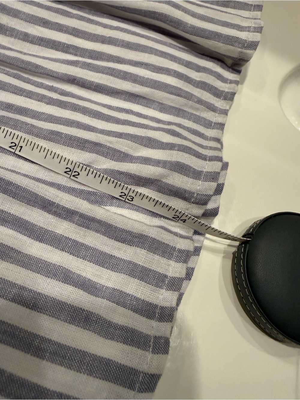 Abercrombie & Fitch Blue and White Vertical Striped Sundress - Picture 9 of 9